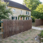 Brise vue en Brande de Bruyère, Maille de bruyère 1,5 x 5 m, dissimulation à 85% clôture pour terrasses et jardins