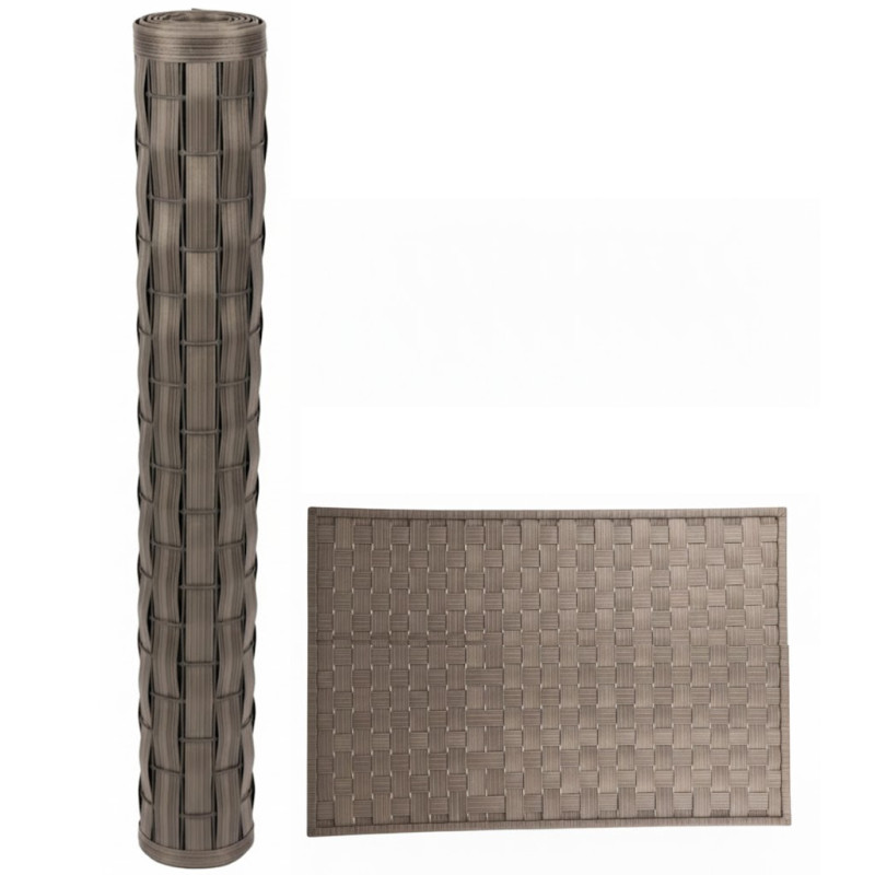 Anthrazitgraues Verdeck 150x200 cm | Panelflex Terrassengarten PE | Dekorative Zaunverdeckung 95 %