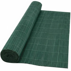 Artificial wicker fence 1 x 3 meters, green color 1,300 gr/m2, 90% concealment.