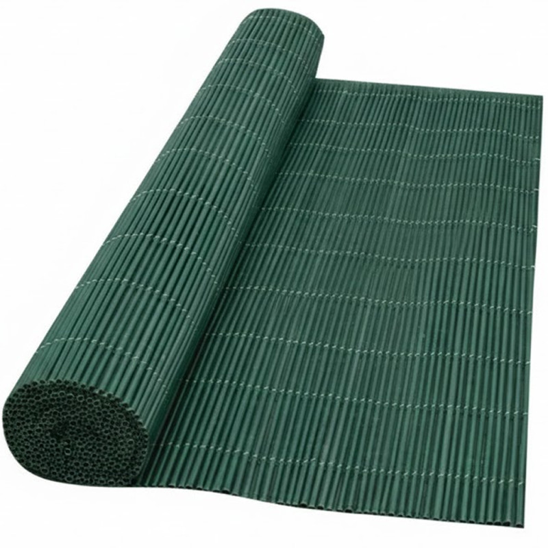 Recinzione in giunco artificiale 2 x 3 metri, colore verde, 1.300 g/m², occultamento al 90%, consigliata per ombreggiatura o del