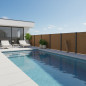 Artificial wicker fence 2 x 3 meters, beige color 1,300 gr/m2, 90% concealment, recommended for shade or garden