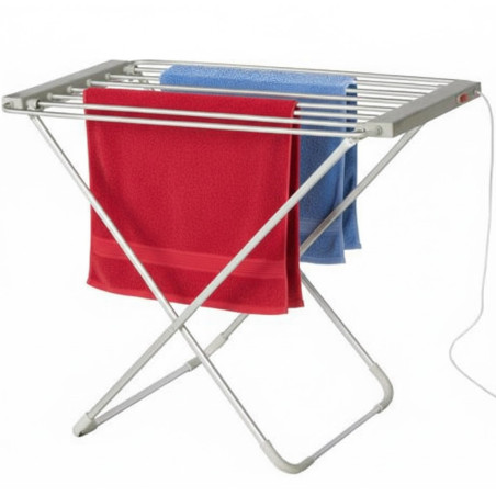 Electric Clothes Drying Rack | Folding Clothes Drying Rack with 6 Bars, 100W | Extendable Clothes Drying Rack 55x75x95cm | Foldi