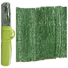 Haie de Jardin Artificielle 2x3 m | Clôture de Protection de Jardin à Feuilles Lierre avec Dissimulation à 95% | Cloture Haie