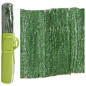 Siepe artificiale speciale foglia di edera, 110 stecche, 2 x 3 metri, occultamento 95%, verde.