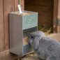 Feeder hopper food dispenser for male rabbits