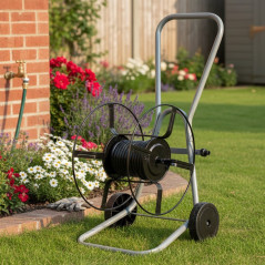 Hose trolley steel 15mm and 70 meters or 19 mm and 50 meters