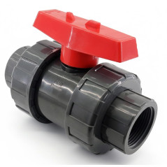 Válvula de esfera de PVC com rosca de 25 mm | Válvula de esfera de bloqueio com rosca de 3/4" | Válvula de bloqueio para tubulaç