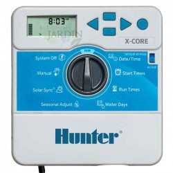 Programmatore di Irrigazione Interno Hunter XCore, 2 Zone di Irrigazione Elettrica, XC-201i-E