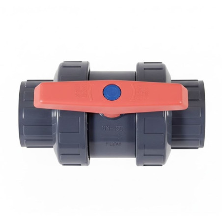 Vanne à bille filetée en PVC 63 mm | Vanne d'arrêt à bille filetée 2" | Vanne d'arrêt de tuyau 63 mm | Vanne d'arrêt d'eau filet