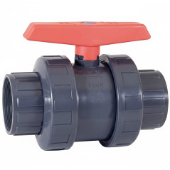 3'' (90 mm) PVC-Kugelhahn mit Gewinde