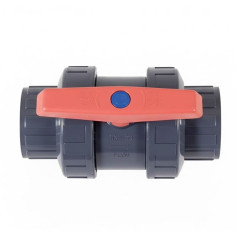 3" (90 mm) threaded PVC ball valve