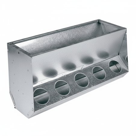 Comedero conejos 10 orificios 63x25x31 cm