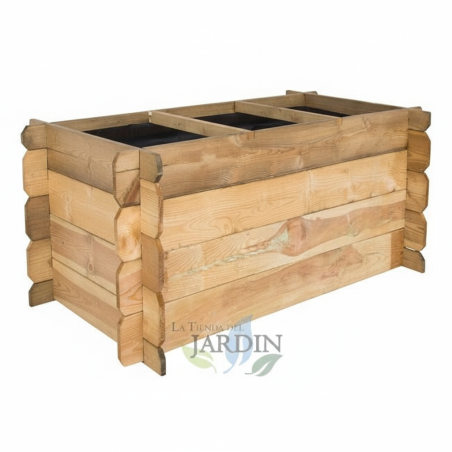 Huerto Urbano jardinera 140x60x40 cm, perfecta para cultivo en terrazas y balcones