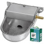 Automatische Tränke für kleine Hunde Aluminium 12x16x6 cm, horizontaler Auslauf
