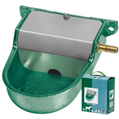 Abbeveratoio in Alluminio per Xani. Dimensioni: 12 x 16 x 6 cm. Include Fissaggio a Muro, Verde