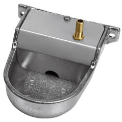 Bebedouro automático de alumínio para cães de pequeno porte, 12 x 16 x 6 cm | Saída vertical, Bebedouro para cães