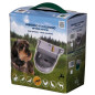 Automatic drinker for small dogs aluminum 12x16x6 cm, vertical outlet