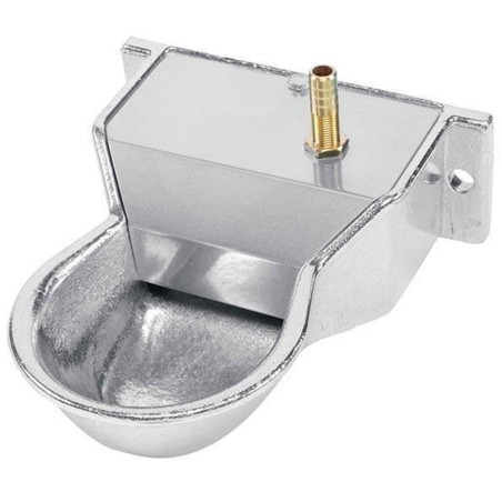 Automatic waterer for dogs, cats, pets made of aluminium. 10 x 18 x 6 cm. Can be fixed to the wall