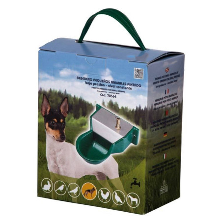 Bebedero para perros pequeños automático aluminio pintado 10x18x6 cm