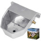 Abbeveratoio in Alluminio Alta Pressione per Cani. 18 x 22 x 13 cm. Include Fissaggio a Muro e Tappo di scarico