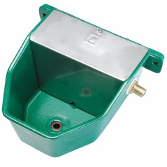 Abbeveratoio in Alluminio Alta Pressione per Cani. 18 x 22 x 13 cm. Include Fissaggio a Muro e Tappo di scarico