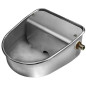 Abbeveratoio automatico per cani in Acciaio Inox 20 x 24 x 10 cm. Permette di Funzionare con alta Pressione