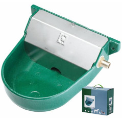 Automatischer Trinknapf aus lackiertem Aluminium für Hunde. 20 x 22 x 10 cm. Konstanter Wasserstand. Kann an der Wand befestigt