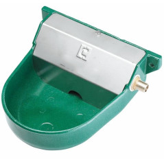 Abreuvoir automatique en aluminium peint pour chiens. 20 x 22 x 10 cm. Niveau d'eau constant. Peut être fixé au mur