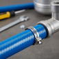 Pacote com 25 braçadeiras metálicas para tubos de 156 mm. Recomendado para mangueiras Layflat.