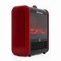 Cheminée électrique Orbegozo 1500W aveceffet flamme et feu avec arrêt de sécurité, design en rouge et noir. Sélecteur 3 position