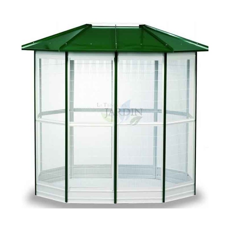 Gaiola para aviário 14 lados 232 x 255 cm