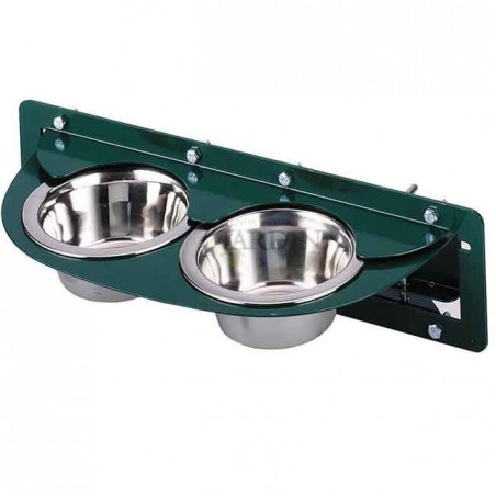 Rotating feeder for parrots 2 containers