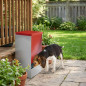 Comedero con Tolva para Perros, Gatos, Mascotas 10 Litros, Tolva Autoservicio dispensador pienso, 24x20x46 cm