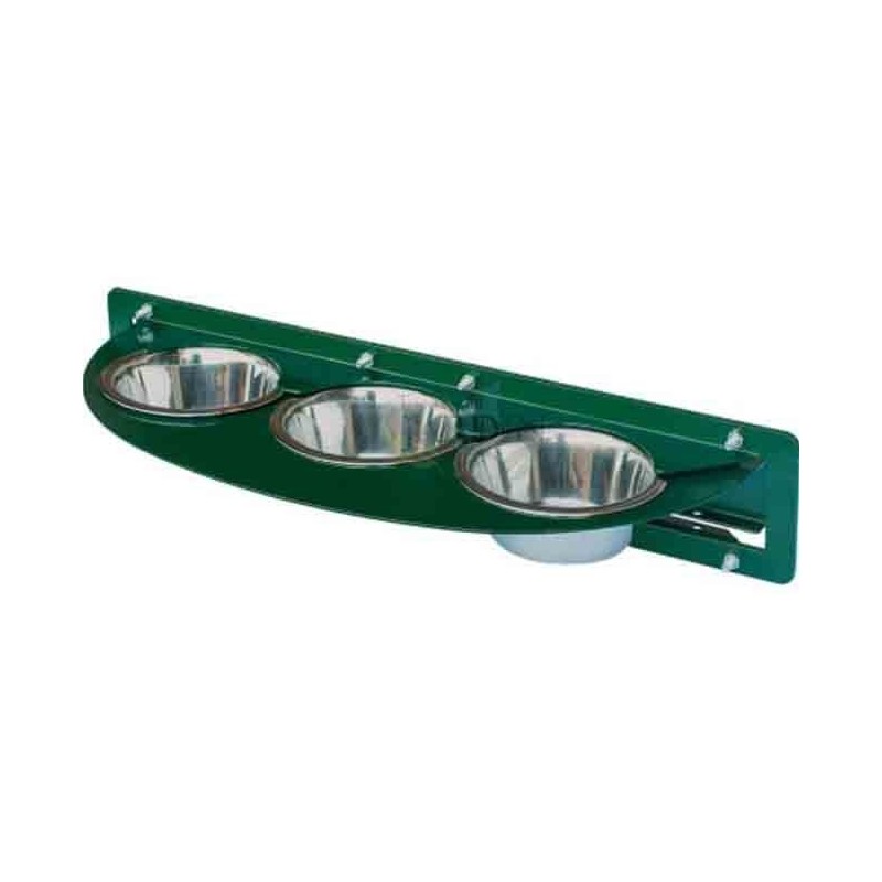 Rotating parrot feeder with 3 containers