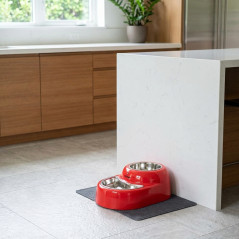 Double painted stainless steel bowl 380ml x2 Petipop