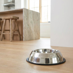 Ciotola e Abbeveratoio per cani. Forma Piramidale in Acciaio Inox e Antiscivolo