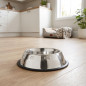 Non-slip stainless steel pyramid dog bowl