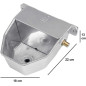 Aluminum drinker for dogs 18x22x10 cm high pressure
