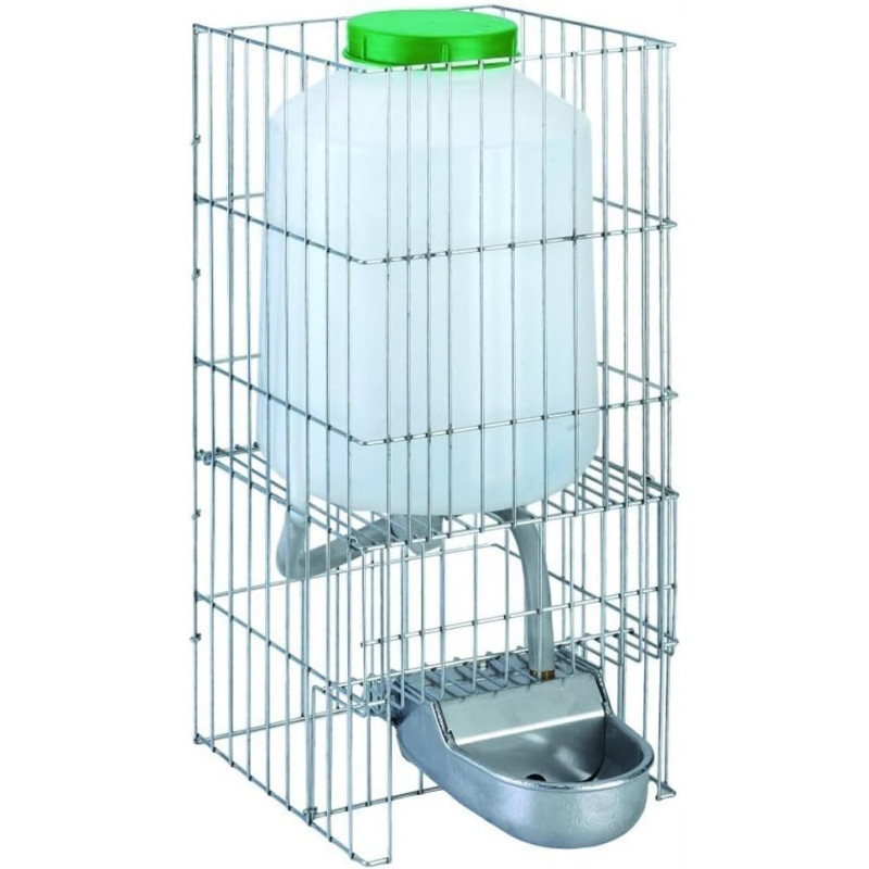 Abreuvoir en Aluminium pour chiens avec réservoir d'eau 8 litres, 23x33x46 cm