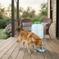 Abreuvoir en Aluminium pour chiens avec réservoir d'eau 8 litres, 23x33x46 cm
