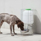 Abreuvoir en Aluminium pour chiens avec réservoir d'eau 8 litres, 23x33x46 cm