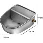 Automatic dog drinker 20x24x10 cm stainless steel