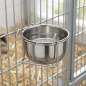 Stainless steel pet feeder with hook 0.9 liters
