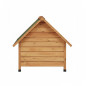 Caseta para perros de madera con techo plegable, 85x98x97 cm, impermeable y duradera, interior o exterior Caseta para perros de madera con techo plegable, 85x98x97 cm, impermeable y duradera, interior o exterior