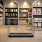 Cage pour chien de transport et d'exposition avec sol