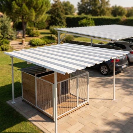 Lacquered galvanized sheet roof