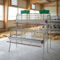 Bateria para Gallinas Ponedoras 6 Compartimentos para 30 Gallinas, Jaulas para Ponedoras, 155x110x150 cm
