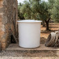 Réservoir circulaire en fibre de polyester 200 L + Couvercle, 65x74 cm. Pour l'eau potable et les produits alimentaires