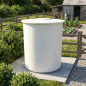 Serbatoio di Acqua in Fibra di Poliestere da 500 litri Circolare + Coperchio, 90 x 95 cm