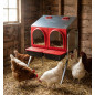 Nido per Galline 2 Compartimento con Gambe, 57 x 47 x 77 cm. Ponedero realizzato in Lamiera Zincata